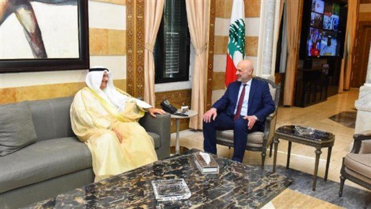 صورة سفير الكويت لمولوي: حريصون على أفضل العلاقات مع لبنان
